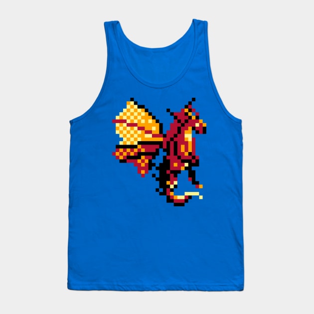 Dragon Pixel Art Tank Top by ninonino